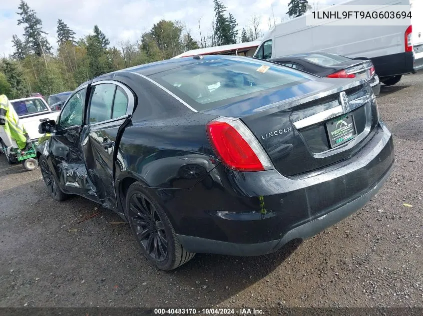 2010 Lincoln Mks Ecoboost VIN: 1LNHL9FT9AG603694 Lot: 40483170