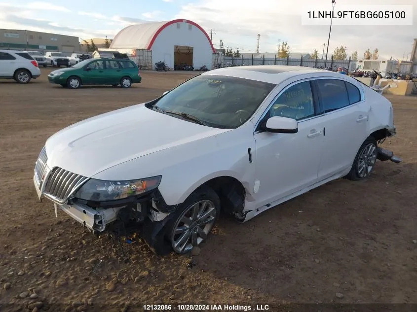 1LNHL9FT6BG605100 2011 Lincoln Mks Ecoboost