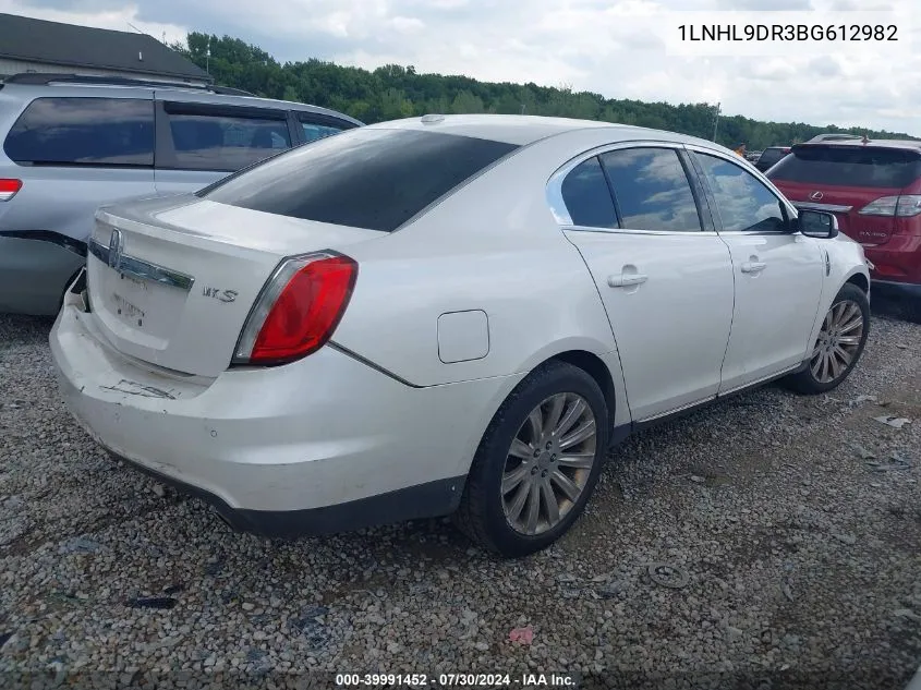 1LNHL9DR3BG612982 2011 Lincoln Mks