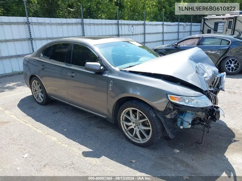 2011 Lincoln Mks VIN: 1LNHL9ER6BG610822 Lot: 40097365