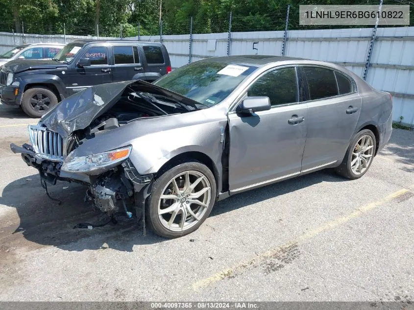 2011 Lincoln Mks VIN: 1LNHL9ER6BG610822 Lot: 40097365