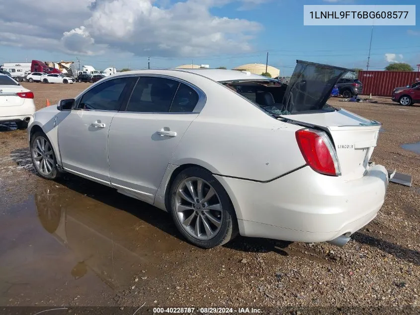 1LNHL9FT6BG608577 2011 Lincoln Mks Ecoboost