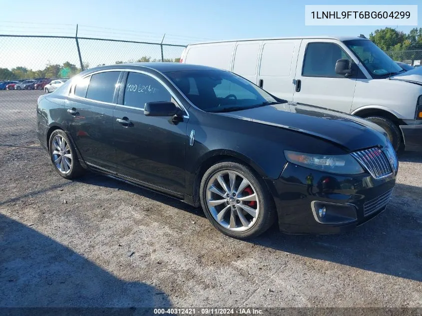 2011 Lincoln Mks Ecoboost VIN: 1LNHL9FT6BG604299 Lot: 40312421