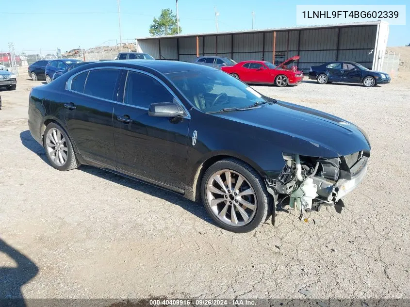 1LNHL9FT4BG602339 2011 Lincoln Mks Ecoboost