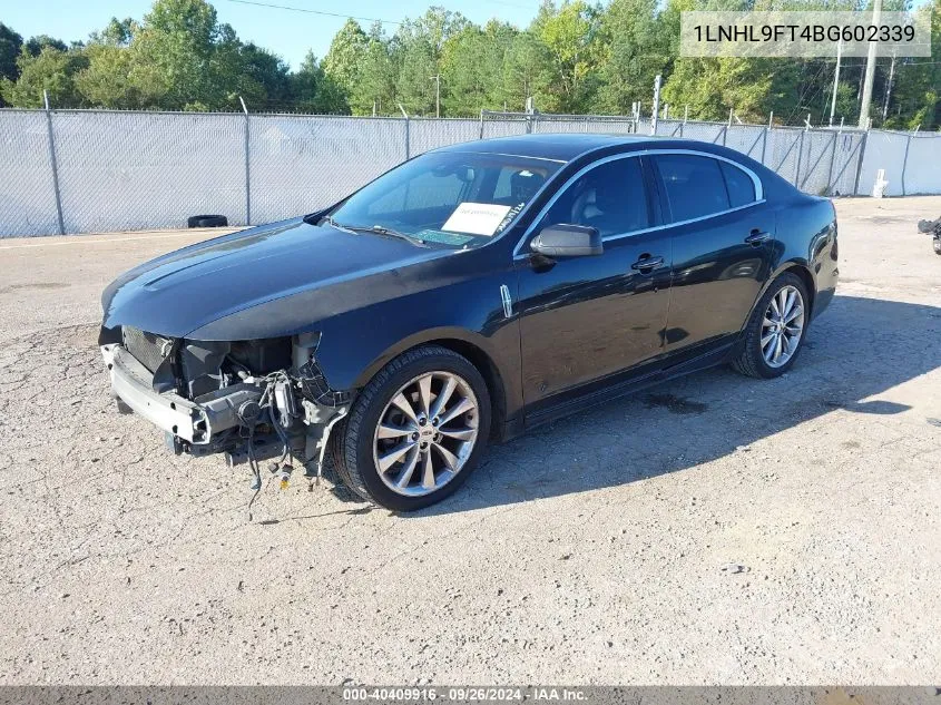 1LNHL9FT4BG602339 2011 Lincoln Mks Ecoboost