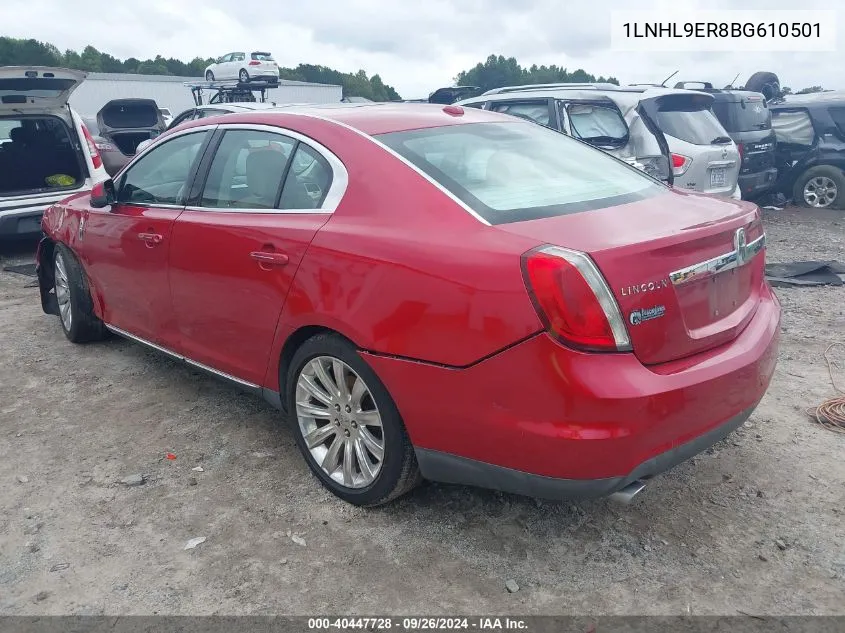 1LNHL9ER8BG610501 2011 Lincoln Mks