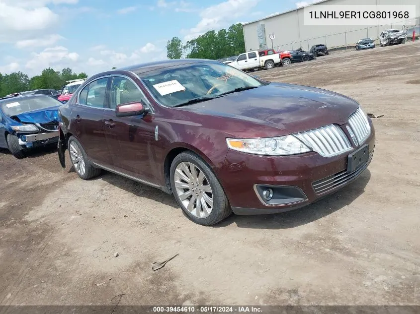 2012 Lincoln Mks VIN: 1LNHL9ER1CG801968 Lot: 39454610