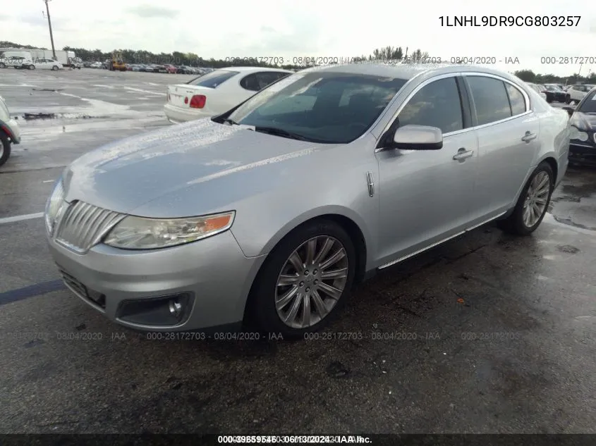 1LNHL9DR9CG803257 2012 Lincoln Mks