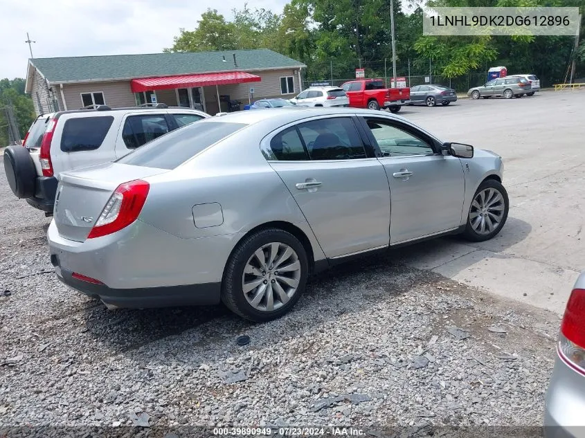 2013 Lincoln Mks VIN: 1LNHL9DK2DG612896 Lot: 39890949