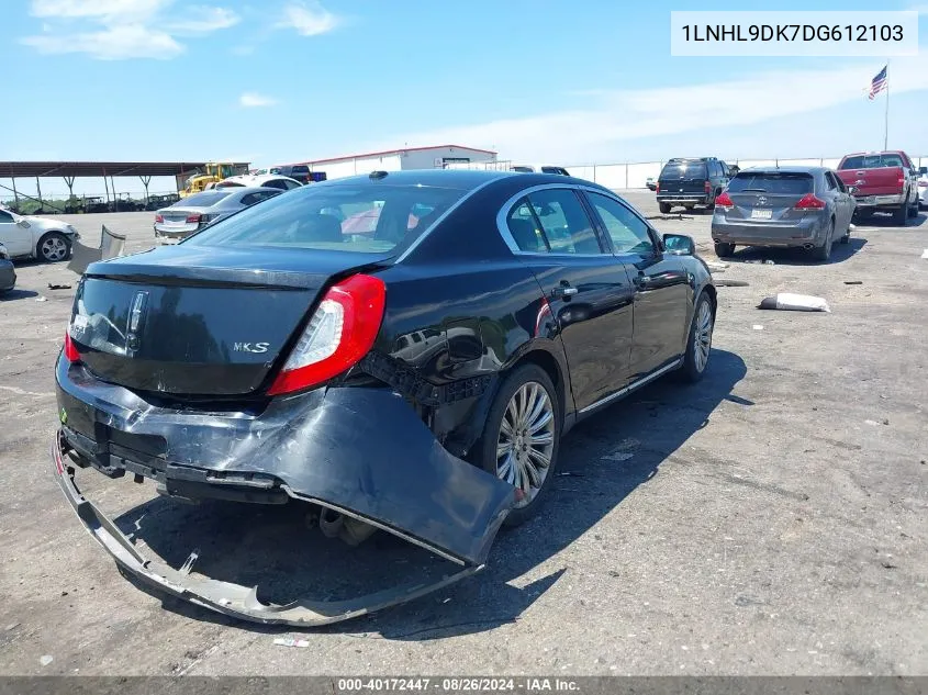 1LNHL9DK7DG612103 2013 Lincoln Mks