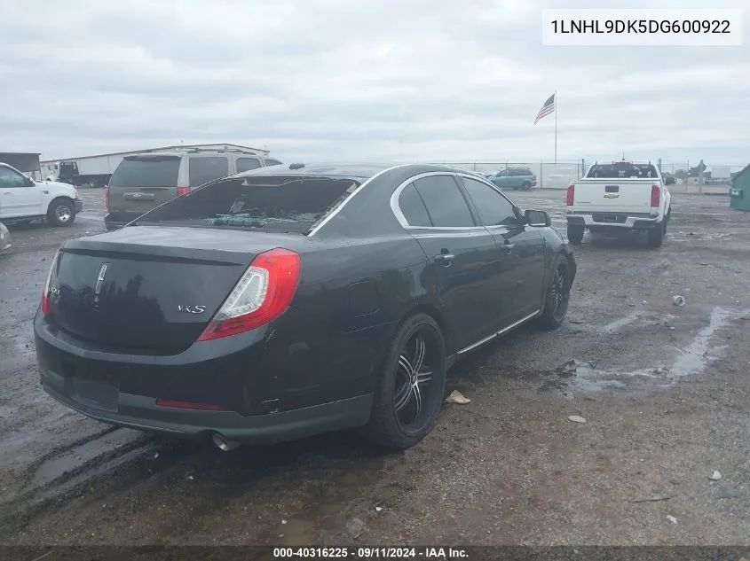 1LNHL9DK5DG600922 2013 Lincoln Mks