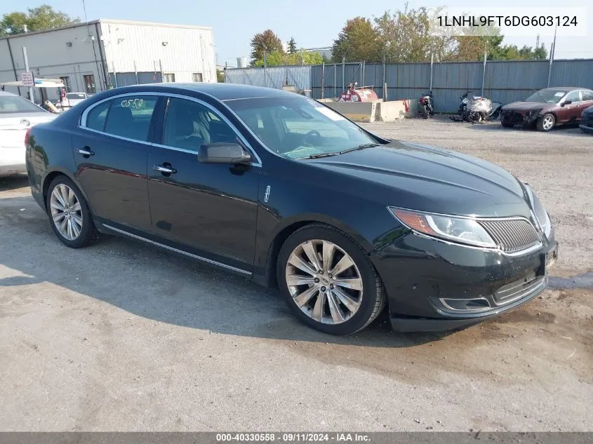 2013 Lincoln Mks Ecoboost VIN: 1LNHL9FT6DG603124 Lot: 40330558