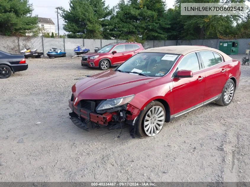 2013 Lincoln Mks VIN: 1LNHL9EK7DG602542 Lot: 40334467