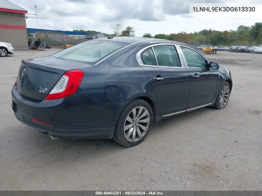 2013 Lincoln Mks VIN: 1LNHL9EK3DG613330 Lot: 40402201