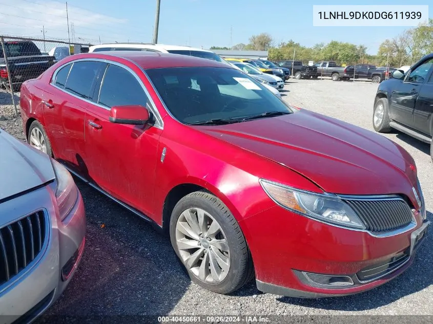 1LNHL9DK0DG611939 2013 Lincoln Mks