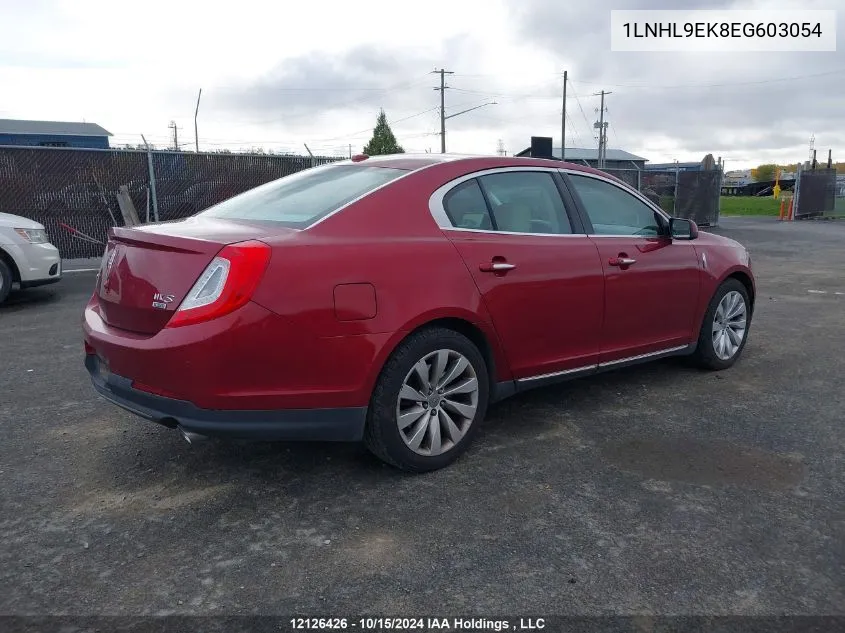 2014 Lincoln Mks VIN: 1LNHL9EK8EG603054 Lot: 12126426