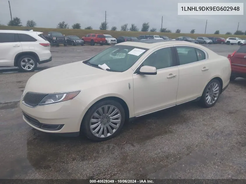 2014 Lincoln Mks VIN: 1LNHL9DK9EG602948 Lot: 40529349