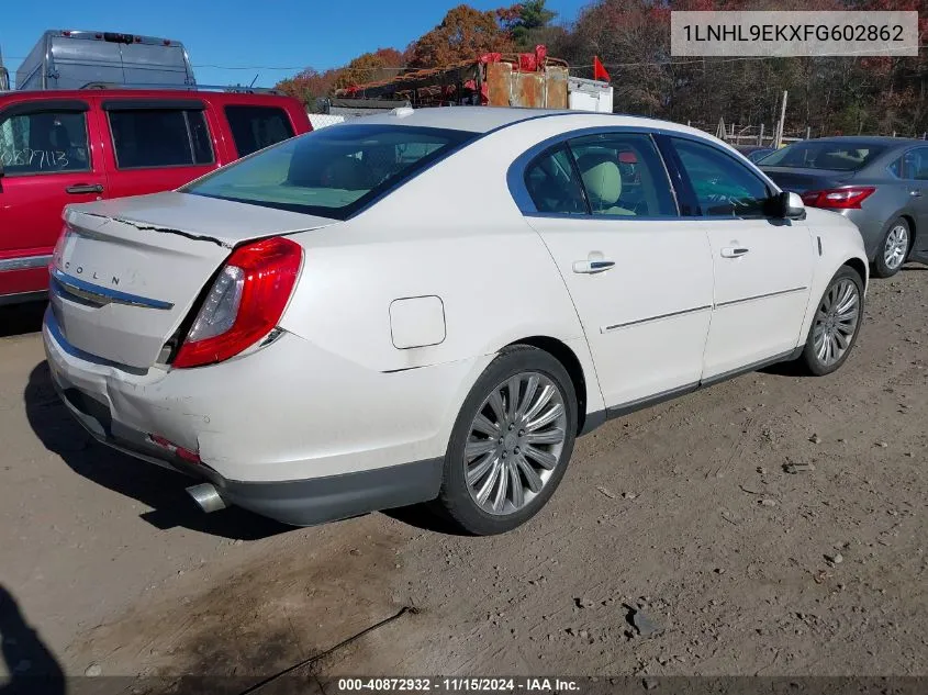 1LNHL9EKXFG602862 2015 Lincoln Mks