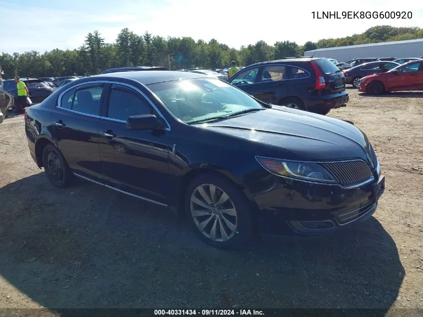 1LNHL9EK8GG600920 2016 Lincoln Mks