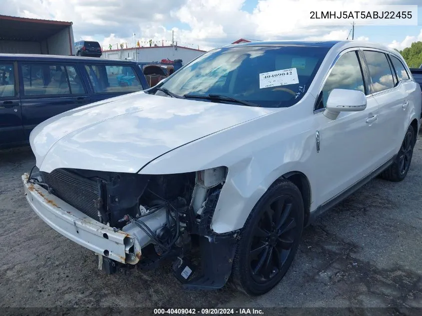 2010 Lincoln Mkt Ecoboost VIN: 2LMHJ5AT5ABJ22455 Lot: 40409042