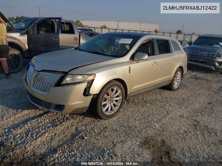 2010 Lincoln Mkt VIN: 2LMHJ5FRXABJ12422 Lot: 40587226