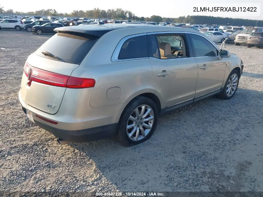 2010 Lincoln Mkt VIN: 2LMHJ5FRXABJ12422 Lot: 40587226