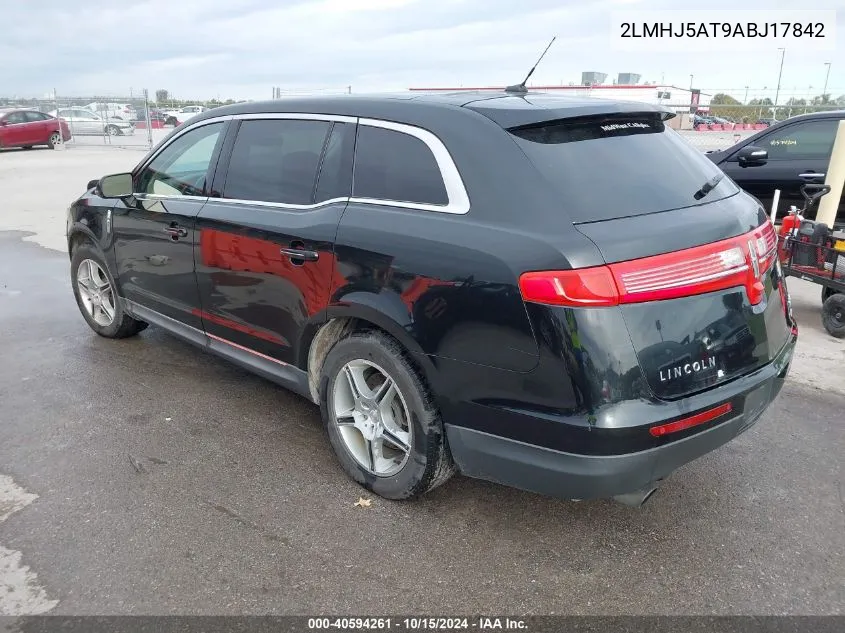 2010 Lincoln Mkt Ecoboost VIN: 2LMHJ5AT9ABJ17842 Lot: 40594261