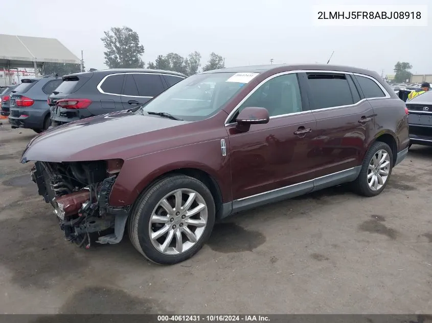 2010 Lincoln Mkt VIN: 2LMHJ5FR8ABJ08918 Lot: 40612431