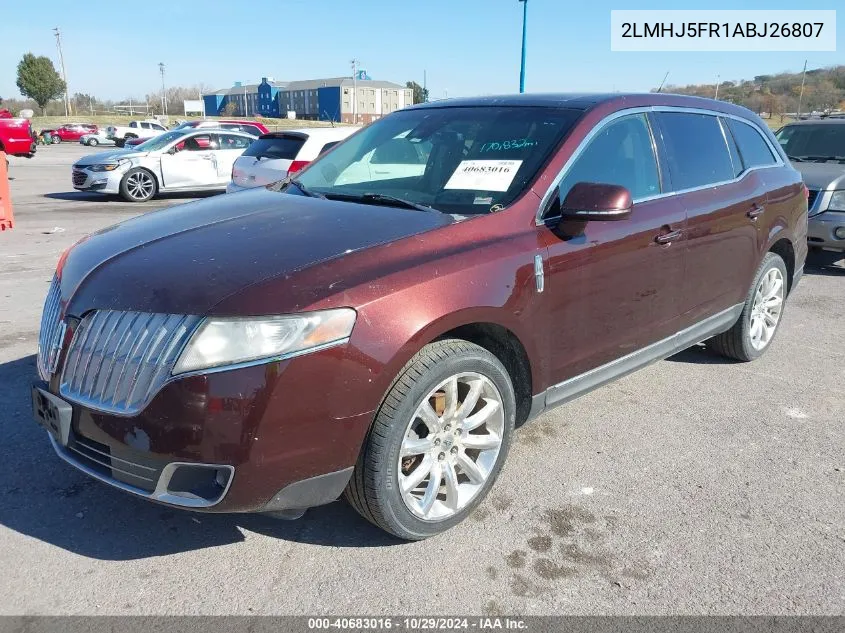 2010 Lincoln Mkt VIN: 2LMHJ5FR1ABJ26807 Lot: 40683016