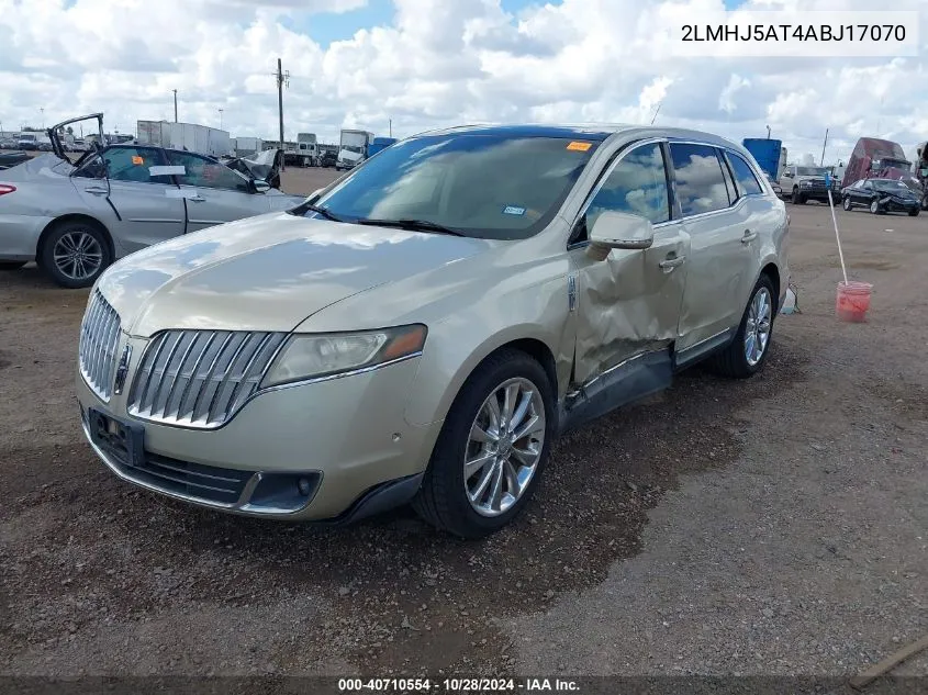 2010 Lincoln Mkt VIN: 2LMHJ5AT4ABJ17070 Lot: 40710554