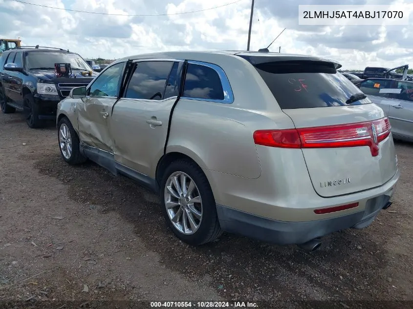 2010 Lincoln Mkt VIN: 2LMHJ5AT4ABJ17070 Lot: 40710554