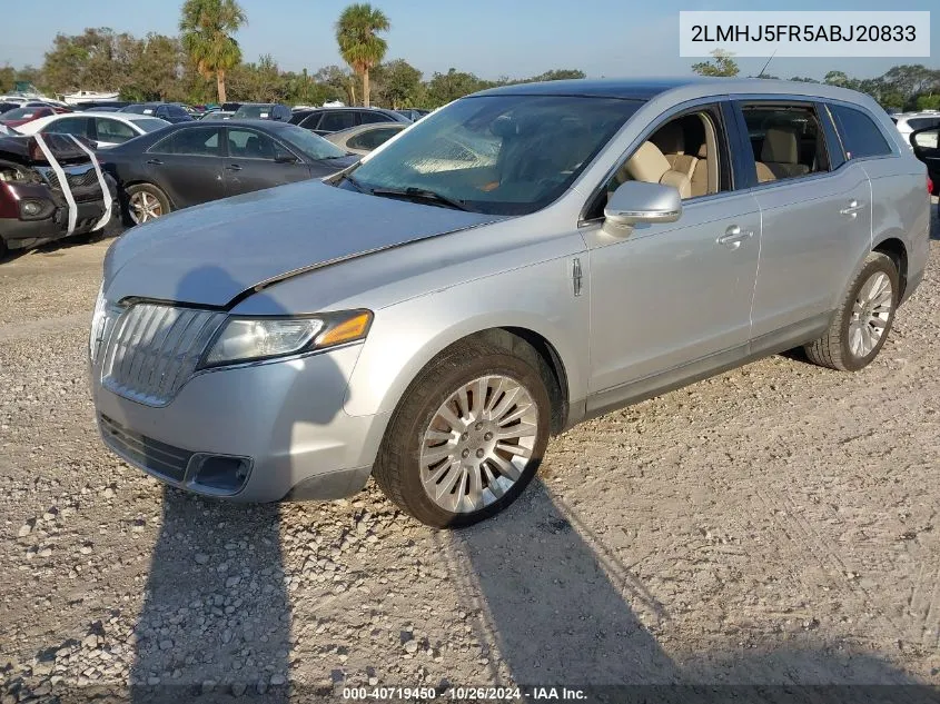 2010 Lincoln Mkt VIN: 2LMHJ5FR5ABJ20833 Lot: 40719450