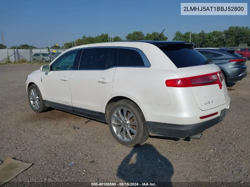 2011 Lincoln Mkt Ecoboost VIN: 2LMHJ5AT1BBJ52800 Lot: 40108590