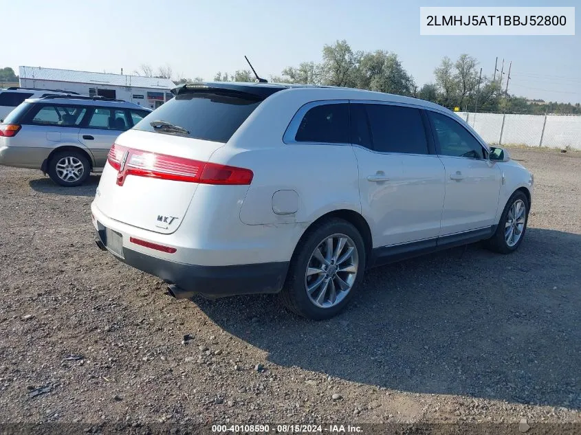 2011 Lincoln Mkt Ecoboost VIN: 2LMHJ5AT1BBJ52800 Lot: 40108590