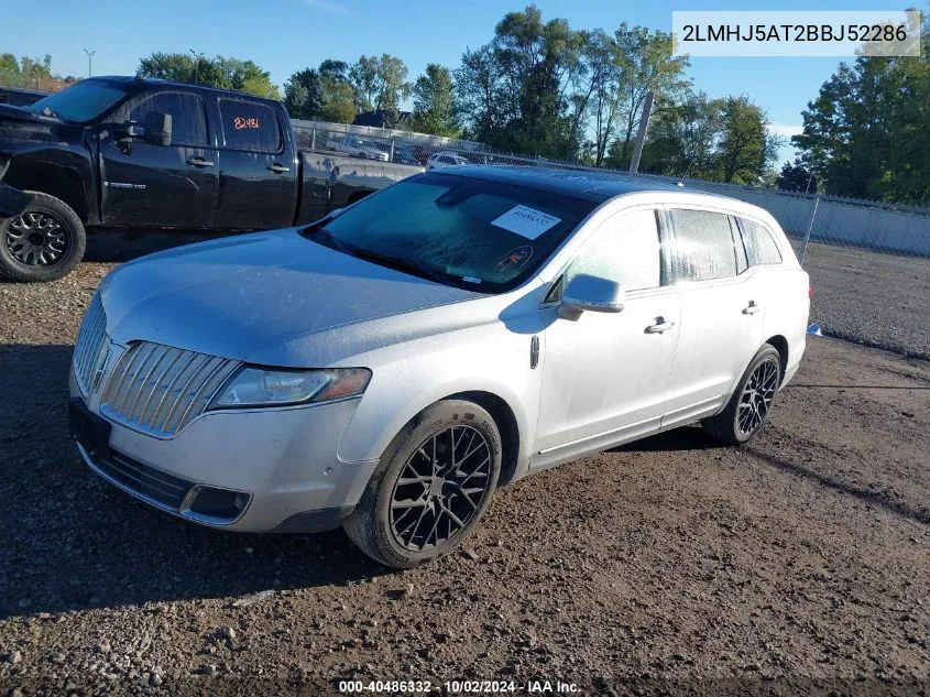 2011 Lincoln Mkt Ecoboost VIN: 2LMHJ5AT2BBJ52286 Lot: 40535231