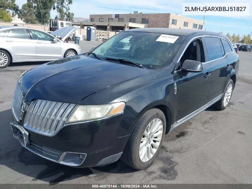 2011 Lincoln Mkt VIN: 2LMHJ5ARXBBJ51827 Lot: 40575144