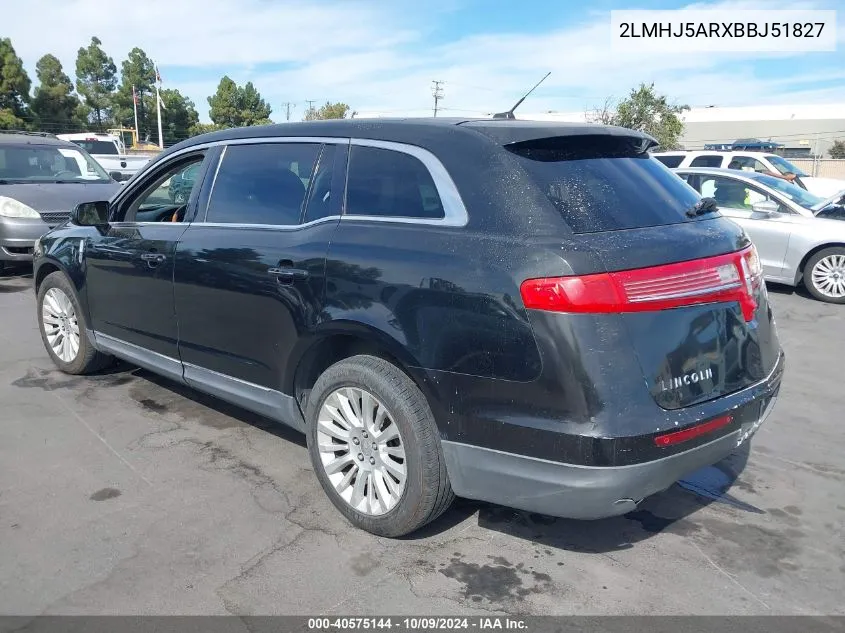 2011 Lincoln Mkt VIN: 2LMHJ5ARXBBJ51827 Lot: 40575144