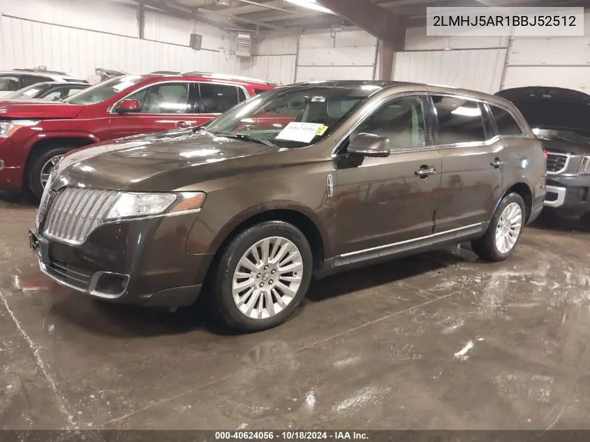 2011 Lincoln Mkt VIN: 2LMHJ5AR1BBJ52512 Lot: 40624056