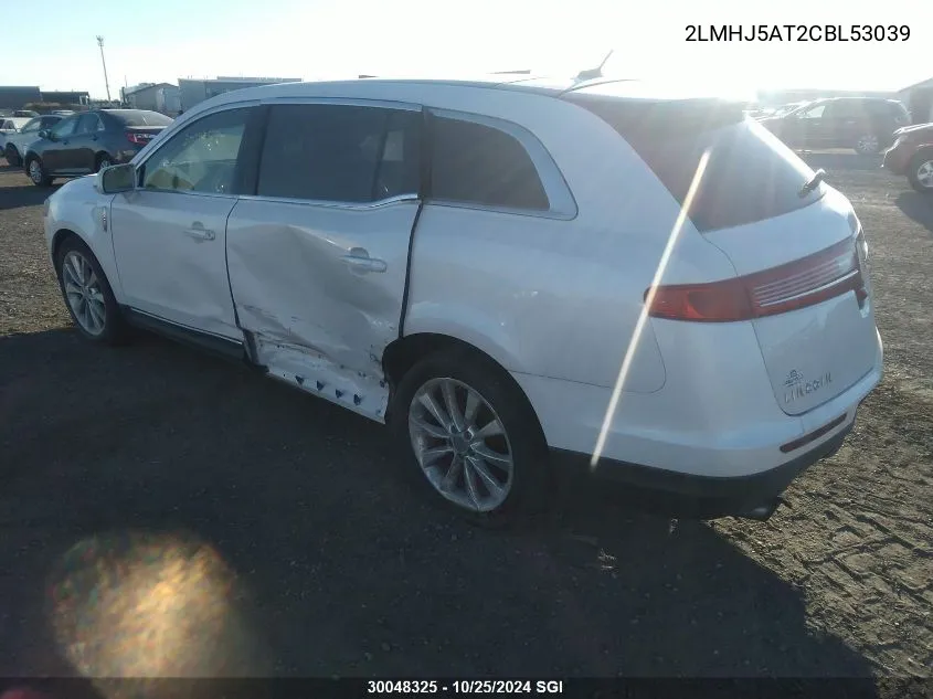 2012 Lincoln Mkt VIN: 2LMHJ5AT2CBL53039 Lot: 30048325