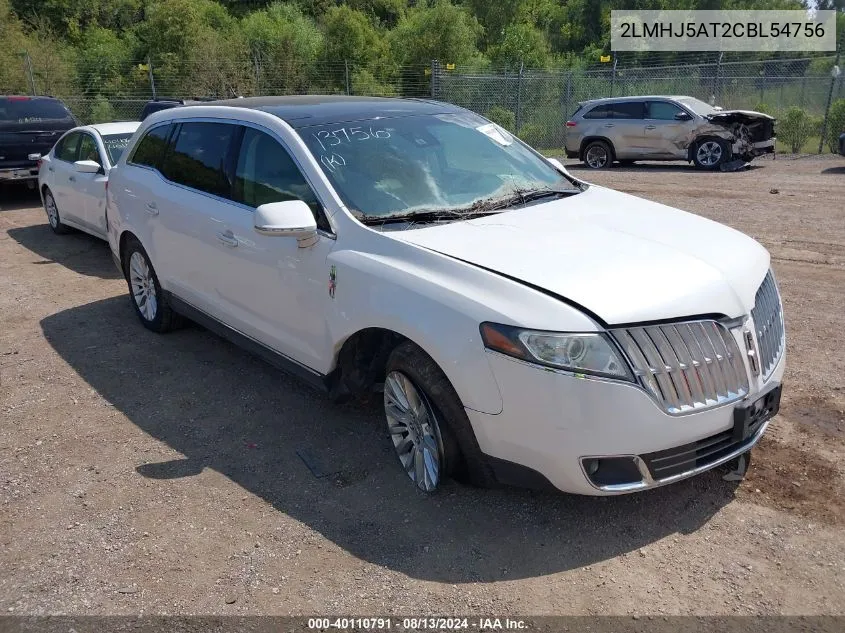 2012 Lincoln Mkt Ecoboost VIN: 2LMHJ5AT2CBL54756 Lot: 40110791