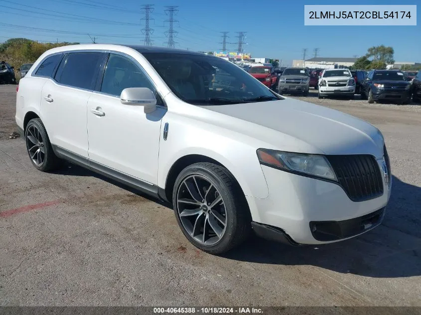 2012 Lincoln Mkt Ecoboost VIN: 2LMHJ5AT2CBL54174 Lot: 40645388