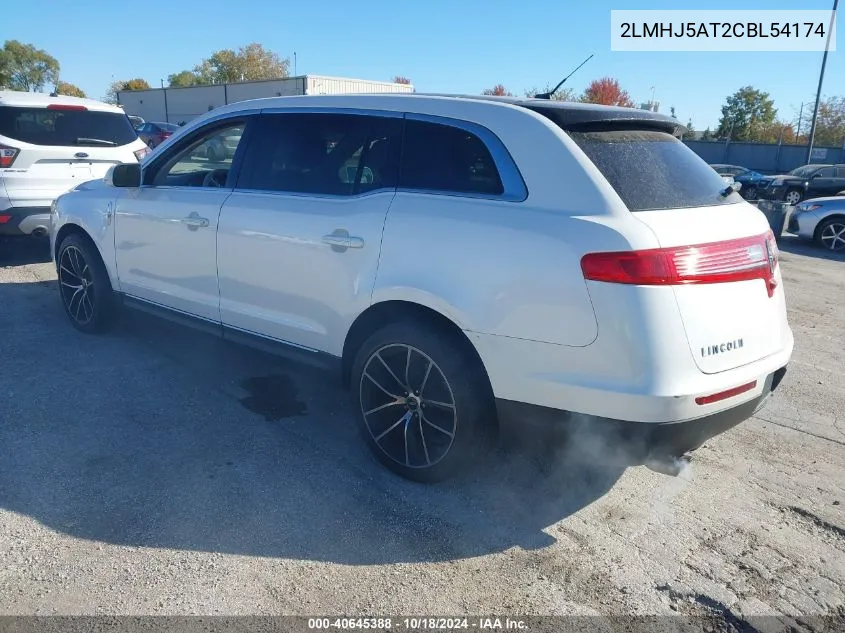 2012 Lincoln Mkt Ecoboost VIN: 2LMHJ5AT2CBL54174 Lot: 40645388