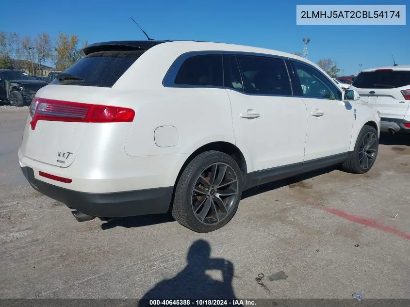 2012 Lincoln Mkt Ecoboost VIN: 2LMHJ5AT2CBL54174 Lot: 40645388