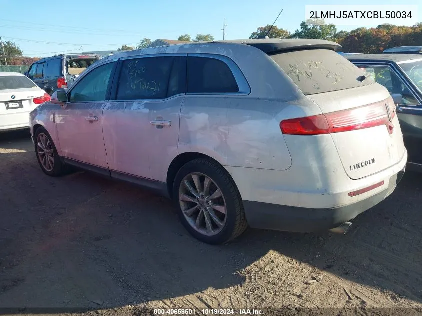 2012 Lincoln Mkt Ecoboost VIN: 2LMHJ5ATXCBL50034 Lot: 40659501