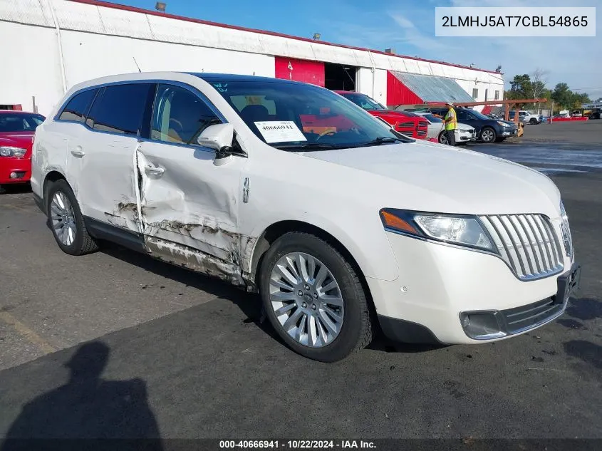 2012 Lincoln Mkt Ecoboost VIN: 2LMHJ5AT7CBL54865 Lot: 40666941