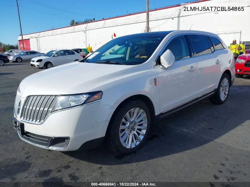 2012 Lincoln Mkt Ecoboost VIN: 2LMHJ5AT7CBL54865 Lot: 40666941