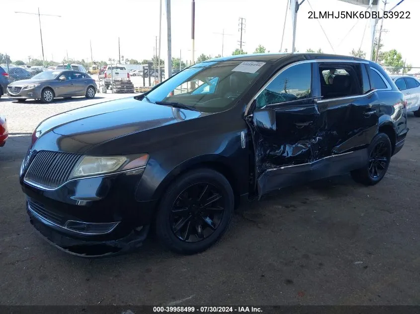 2013 Lincoln Mkt Livery VIN: 2LMHJ5NK6DBL53922 Lot: 39958499