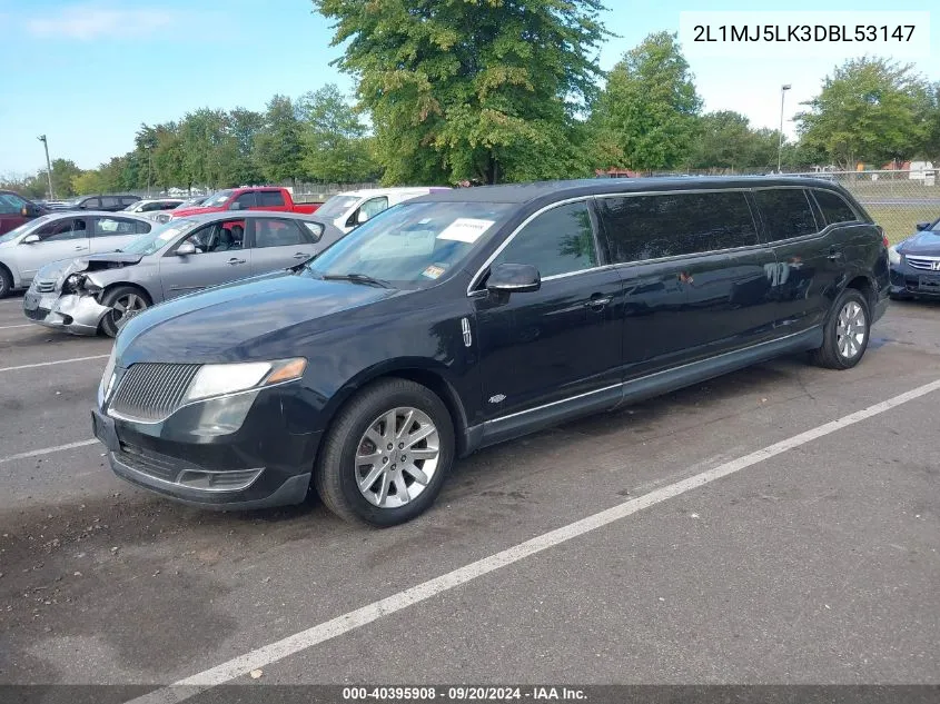 2013 Lincoln Mkt Limo/Hearse VIN: 2L1MJ5LK3DBL53147 Lot: 40395908