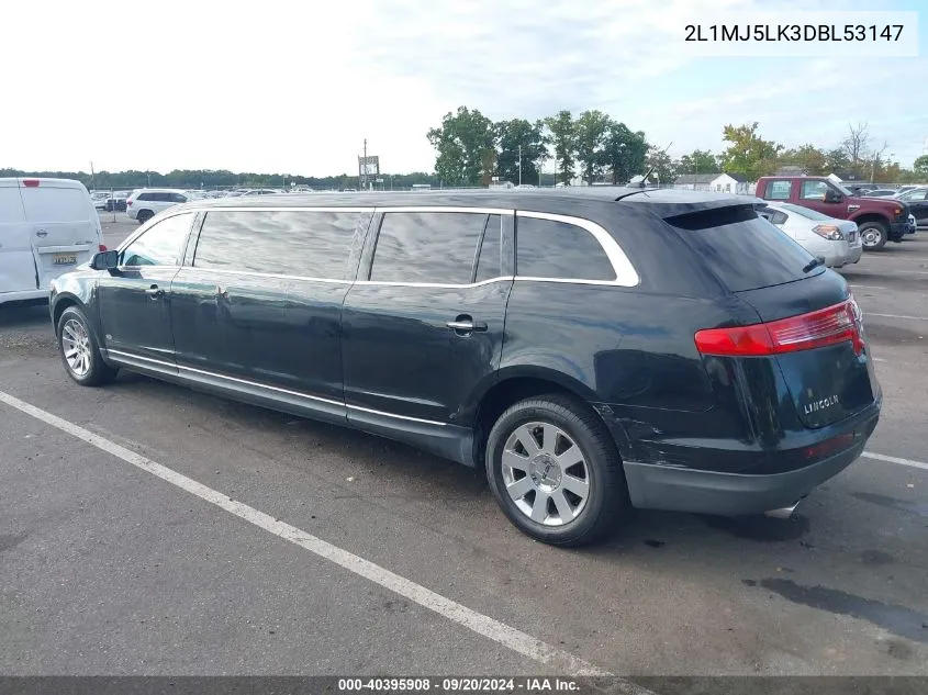 2013 Lincoln Mkt Limo/Hearse VIN: 2L1MJ5LK3DBL53147 Lot: 40395908