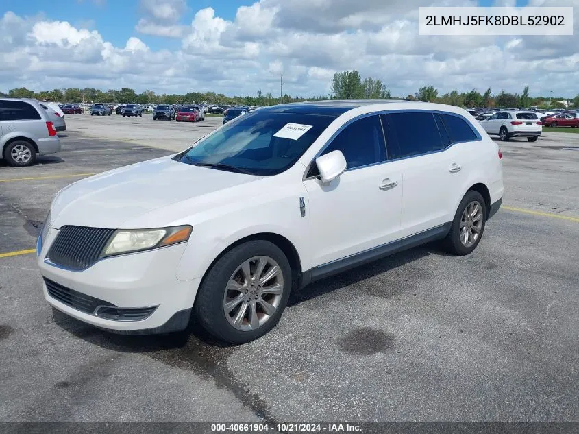 2013 Lincoln Mkt VIN: 2LMHJ5FK8DBL52902 Lot: 40661904